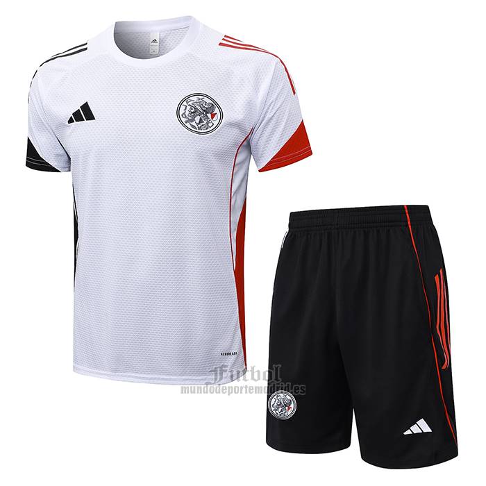 Chandal del Ajax Manga Corta 2025-2026 Blanco - Pantalon Corto